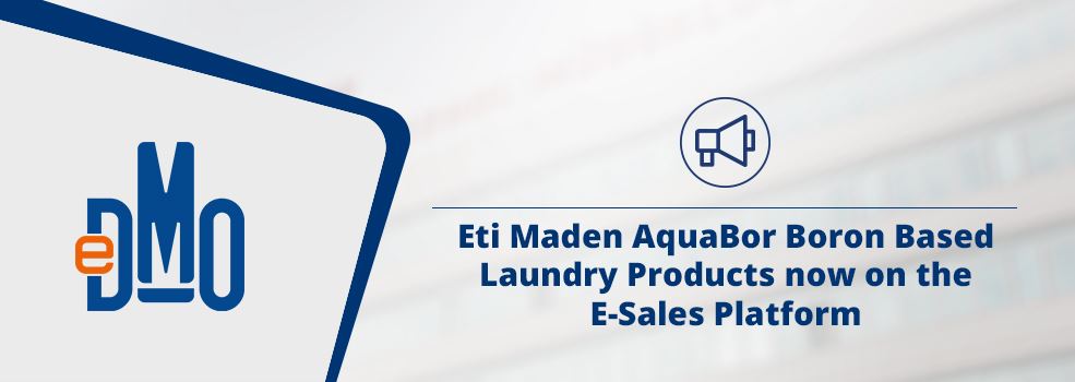 Eti Maden AquaBor Boron Based Laundry Products now on the E-Sales Platform